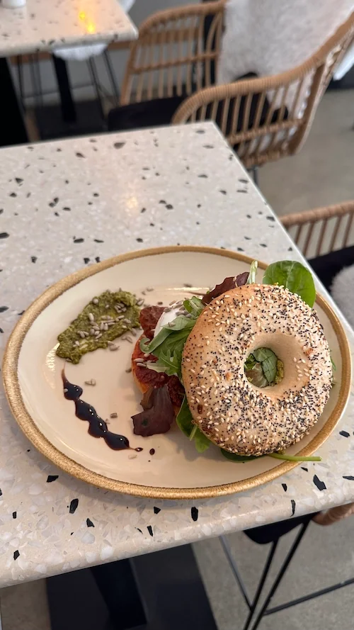 Tosca Bagel aus unserer Cafékarte